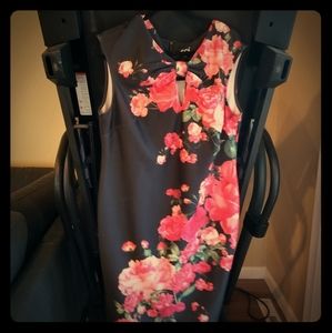 ECI Floral Print Sheath Dress